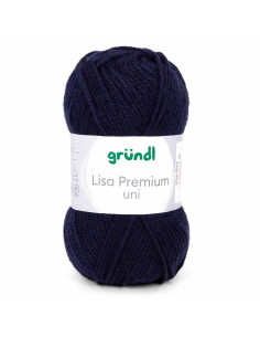 Pelote Lisa Uni 50g bleu roi