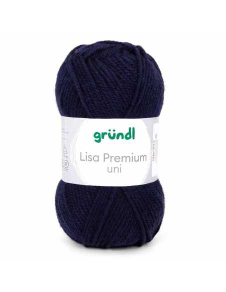 Pelote Lisa Uni 50g bleu roi