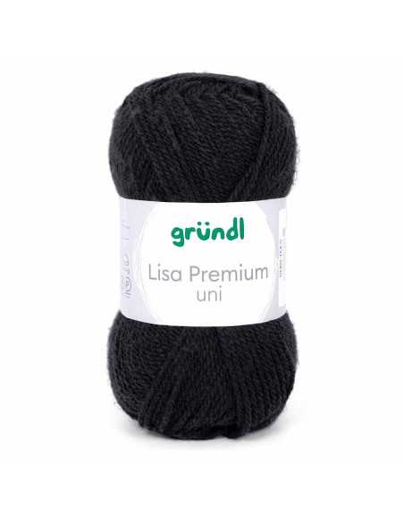 Pelote Lisa Uni 50g noir