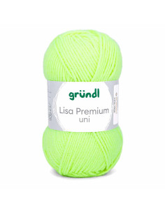 Pelote Lisa Uni 50g vert anis fluo