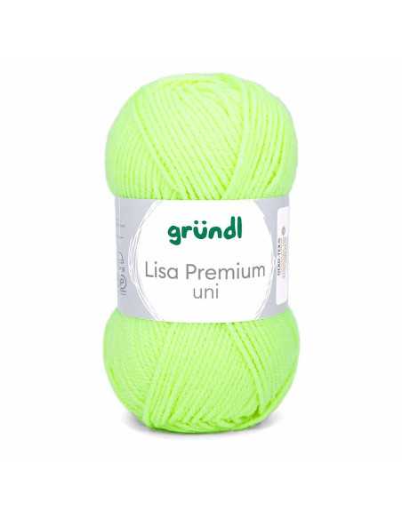 Pelote Lisa Uni 50g vert anis fluo