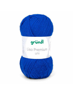 Pelote Lisa Uni 50g bleu marine