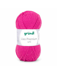 Pelote Lisa Uni 50g fuschia