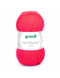 Pelote Lisa Uni 50g fuschia fluo
