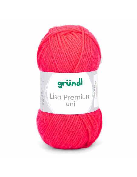 Pelote Lisa Uni 50g fuschia fluo