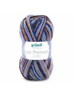 Pelote Lisa Premium Color 50g Brun-Beige-Bleu 14 – Tricot, crochet, créations DIY