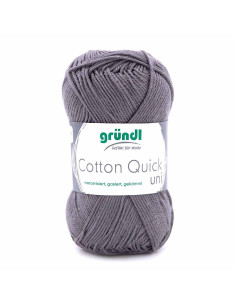 Pelote Cotton Quick Uni 50g gris foncé
