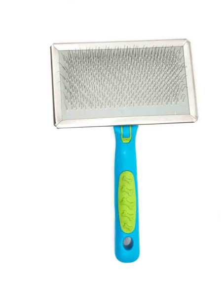 Brosse grande taille manche ergo 20x12x7cm bleu vert