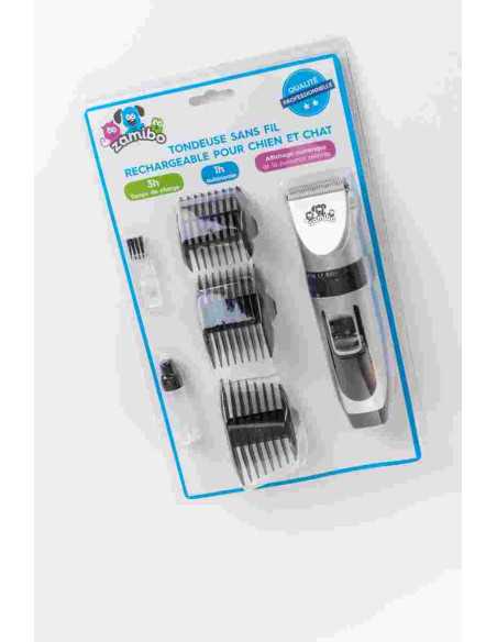 Tondeuse ‚lectrique rechargeable couleur argent, 17,8 x 4,5 x 4,5 cm