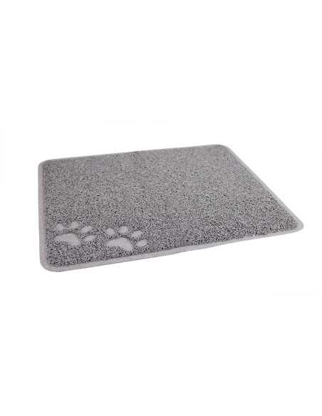 Tapis structuré, PVC, pattes, 45X37cm, gris