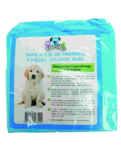Tapis alèse de propreté, 7 pcs, 30x45 cm, bleu