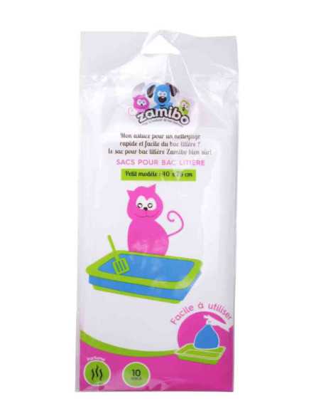 Sacs pour bac a litière, parfumer, 10 pièces, 40x75 cm