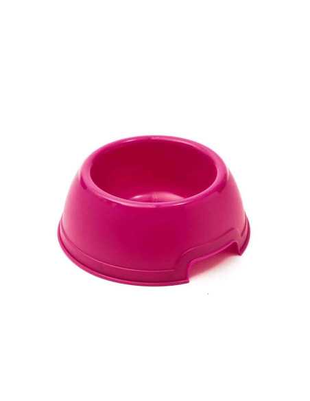 Gamelle ronde plastique 0,4 litre, 17x6,5 cm, ROSE