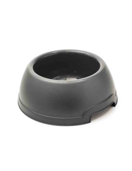 Gamelle ronde plastique 2,7 litres, 25x9,5 cm, gris
