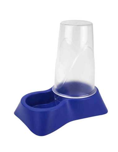 Distributeur eau et croquettes 1.5 l, 18x26x25,5 cm bleu