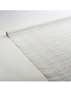 Nappe en papier damassé Blanc