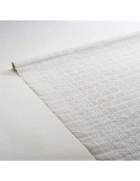 Nappe en papier damassé Blanc