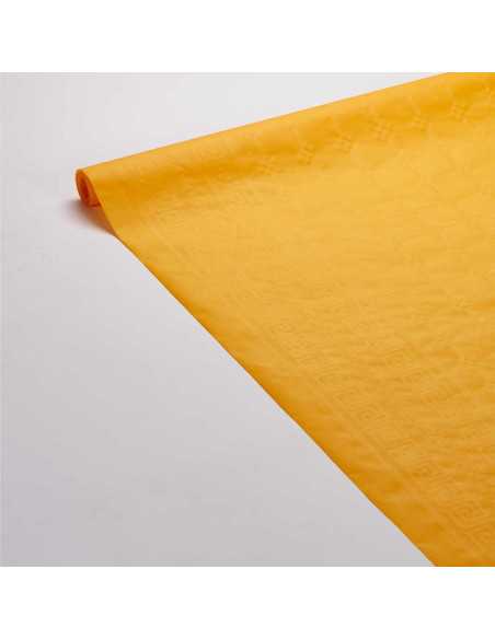 Nappe en papier damassé Mandarine