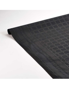 Nappe en papier damassé Noir