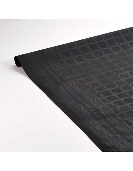 Nappe en papier damassé Noir