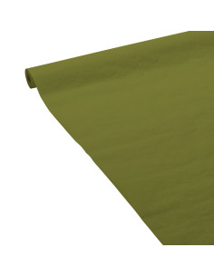 Nappe en papier damassé Olive