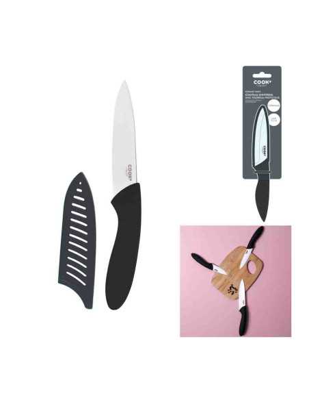 Couteau Ceramique 10Cm Manche Soft Avec Etui M18