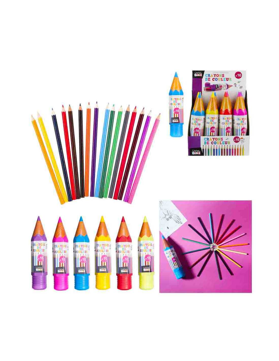 Trousse crayon couleur CORECTOR Polycolor - Trousse souple - 36 Crayons  Polycolor