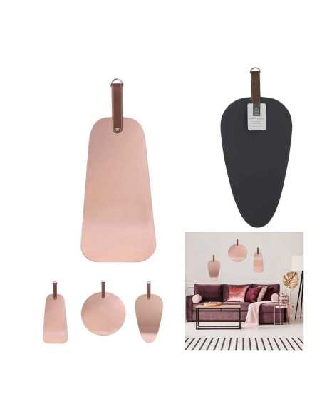 Miroir Cuivre Rose Avec Anse M12