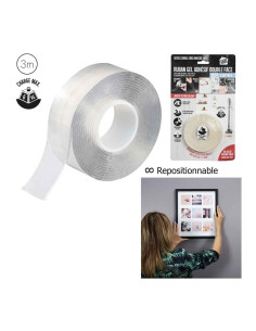 Ruban Adhesif Double Face Acrylique 3 Metres M12