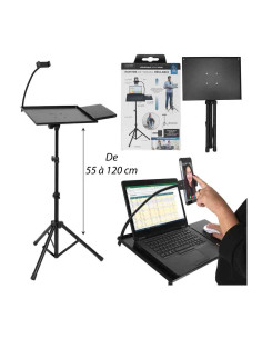 Support Trepied Ordinateur Ajustable 110Cm M4