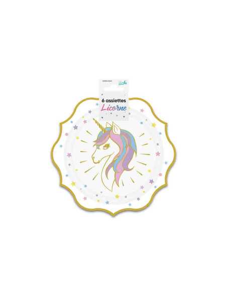 Assiettes 20Cm X6 Licorne
