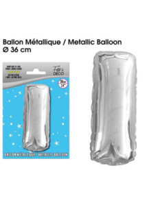 Ballon Metallique Argent Lettre I