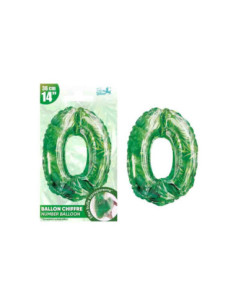 Ballon Metallique Jungle Chiffre 0