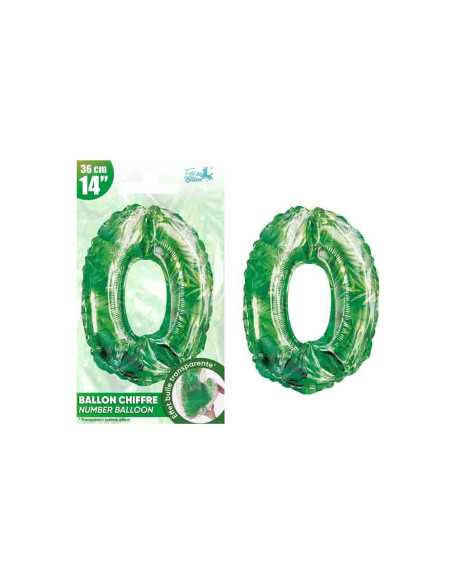 Ballon Metallique Jungle Chiffre 0