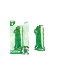 Ballon Metallique Jungle Chiffre 1