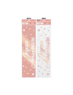 Banniere Joyeux Anniversaire Metallique Rg