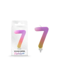 Bougie Feerique Chiffre 7