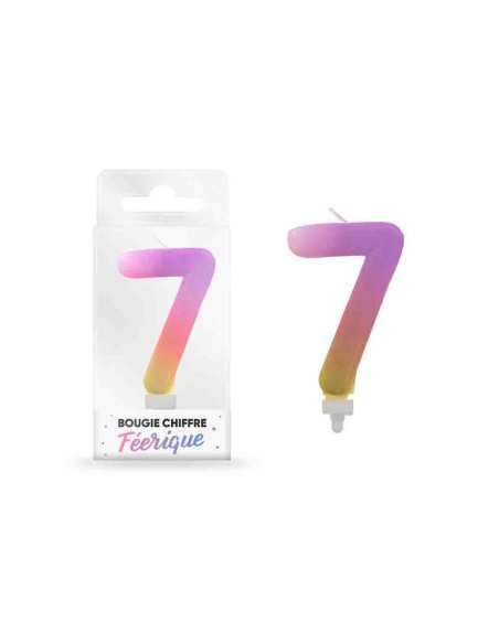 Bougie Feerique Chiffre 7