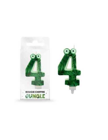 Bougie Jungle Chiffre 4