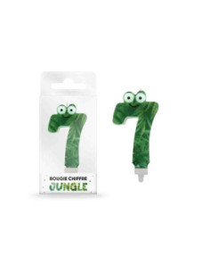 Bougie Jungle Chiffre 7