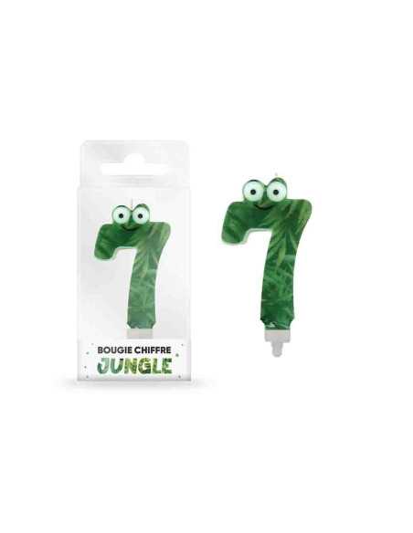 Bougie Jungle Chiffre 7