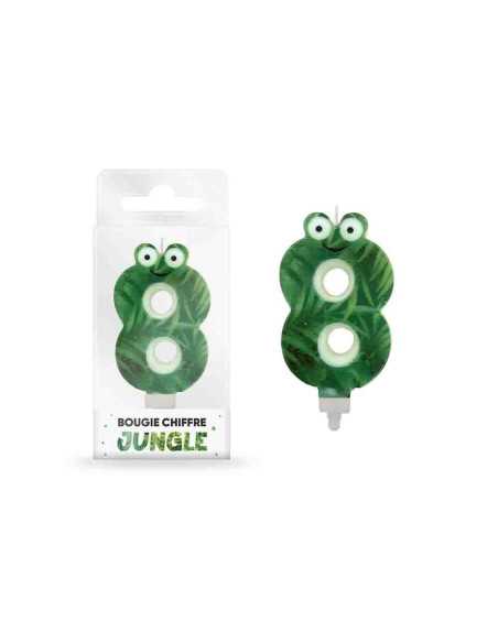 Bougie Jungle Chiffre 8