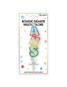 Bougie Paillettee Geante Ans
