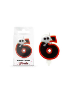 Bougie Pirate Chiffre 6