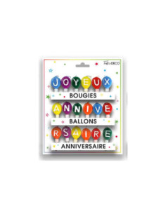 Bougies Ballons Joyeux Anniversaire