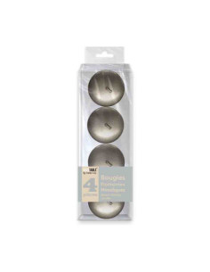Bougies Metallisees Flottantes Argent
