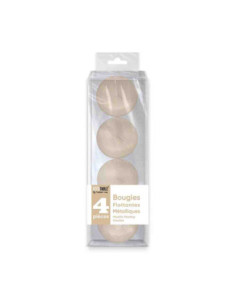 Bougies Metallisees Flottantes Blanc