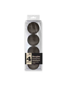 Bougies Metallisees Flottantes Noir