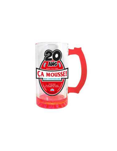Chope A Biere 20 Ans Mixte Rouge