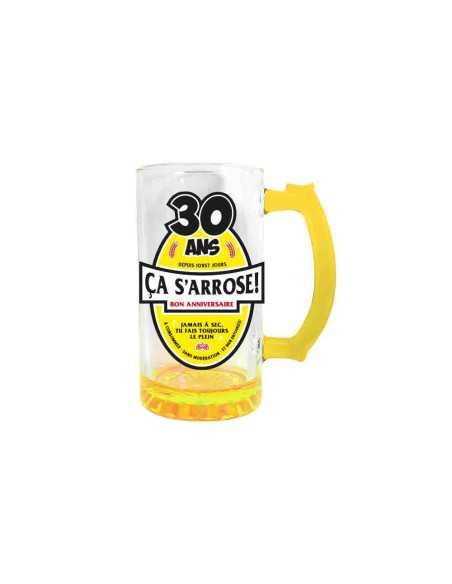 Chope A Biere 30 Ans Mixte Jaune